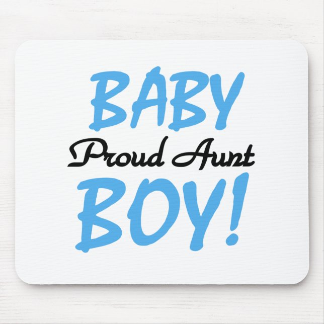 Baby Boy Proud Aunt Mouse Mat (Front)