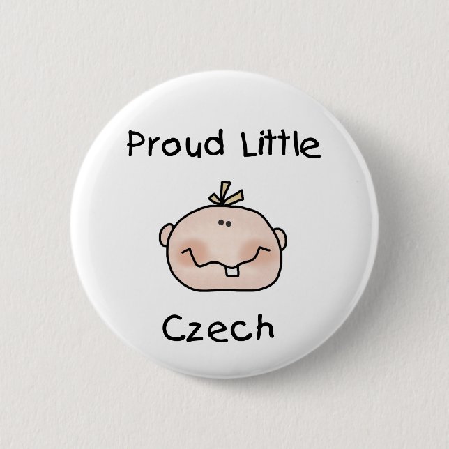 Baby Boy Proud Czech 6 Cm Round Badge (Front)