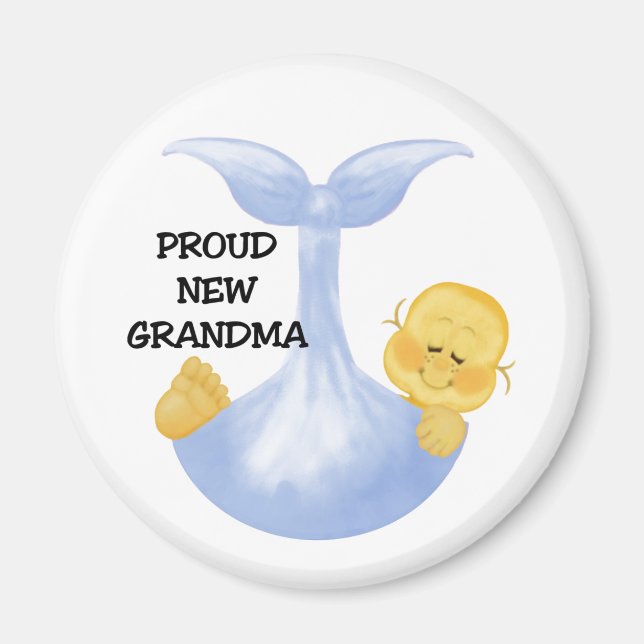 Baby Boy Proud Grandma Magnet (Front)