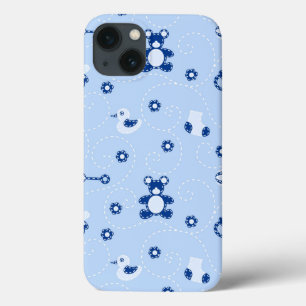 Baby-boy Quilt Pattern iPhone 13 Case