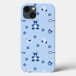Baby-boy Quilt Pattern iPhone 13 Case
