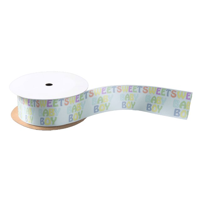 Baby Boy Ribbon Satin Ribbon (Spool)