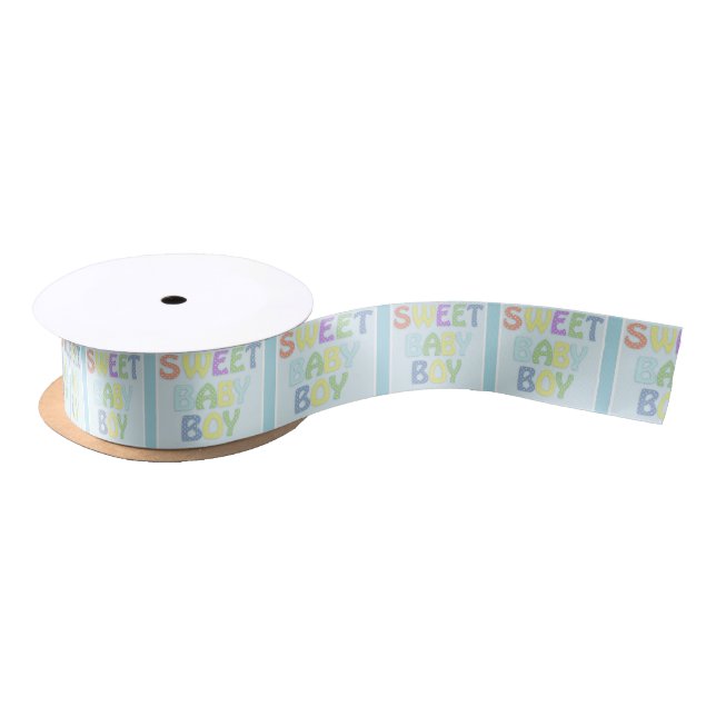 Baby Boy Ribbon Satin Ribbon (Spool)