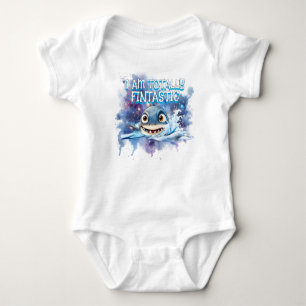 Baby Boy Shark T-Shirt   Cute Fintastic Bodysuit