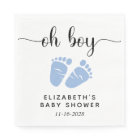 Baby Boy Shower Blue Feet
