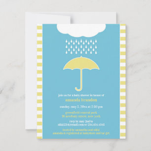 Baby Boy Shower Blue Invitation