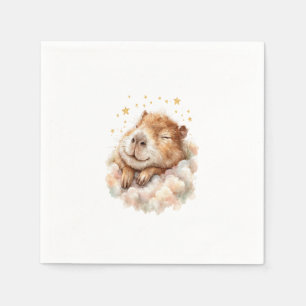 Baby Boy Shower • Capybara Design Napkin