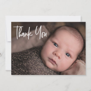 Baby Boy Shower Custom Thank You Birth Card