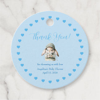 Baby Boy Shower Favor Tag