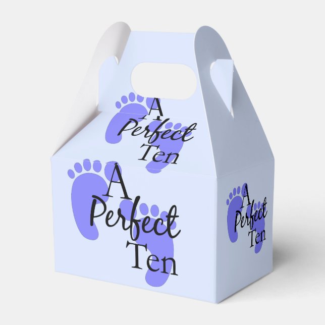 Baby Boy Shower Favour Box (Back Side)