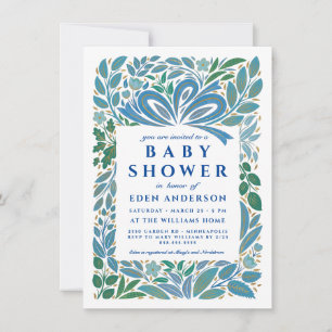 Baby Boy Shower Gift Invitation