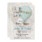 Baby Boy Shower Hot Air Balloon Invitation