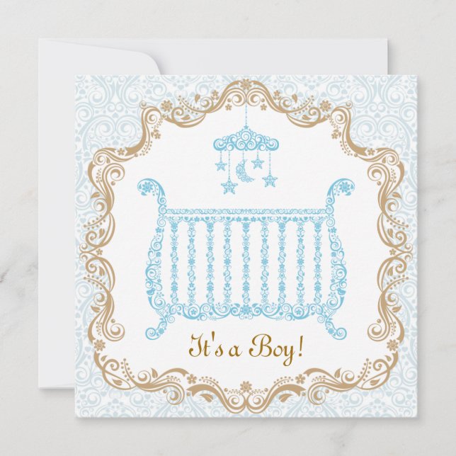 Baby Boy Shower Invitation (Front)