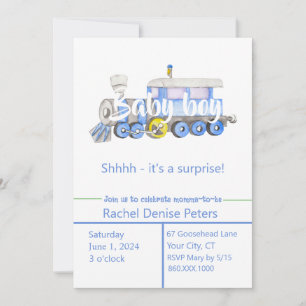 Baby Boy Shower Invitation