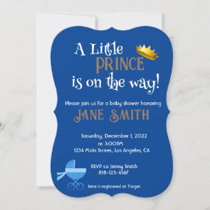 Baby Boy Shower Invitation