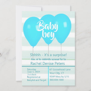 Baby Boy Shower Invitation