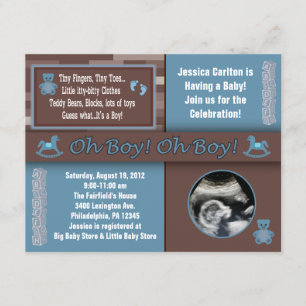 Baby Boy Shower Invitation