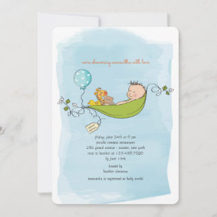 Baby Boy Shower Invitation