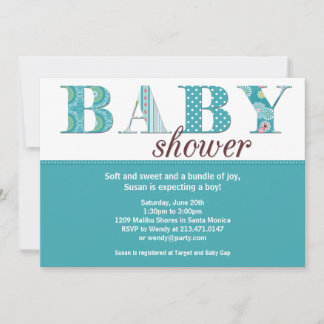 Baby Boy Shower Invitation