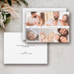 Baby Boy Shower Photo Collage Simple Thank You Card<br><div class="desc">Express your gratitude with our "Baby Boy Shower Photo Collage Simple Heart Thank You Card". This charming card features a sweet, simple design and a customisable photo collage, perfect for showcasing memories from your special day. Personalise the message on the back to add a heartfelt touch, making these thank you...</div>