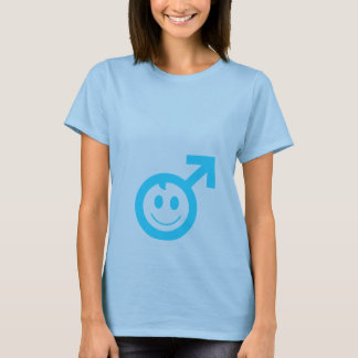 Baby boy smiley face male symbol T-Shirt