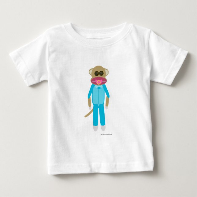 Baby Boy Sock Monkey T-Shirt (Front)