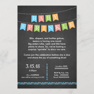 Baby Boy Sprinkle Invitation