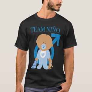 Baby Boy Team Niño Gender Reveal T-Shirt