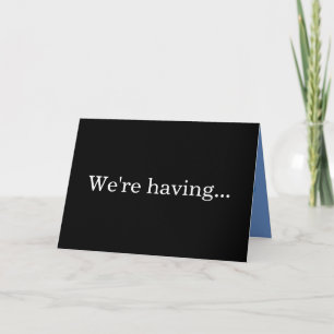 BABY BOY TWINS ANNOUNCEMENT GREETING CARD