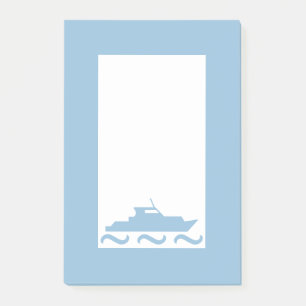 Baby Boy's Blue Boat Post-it Notes