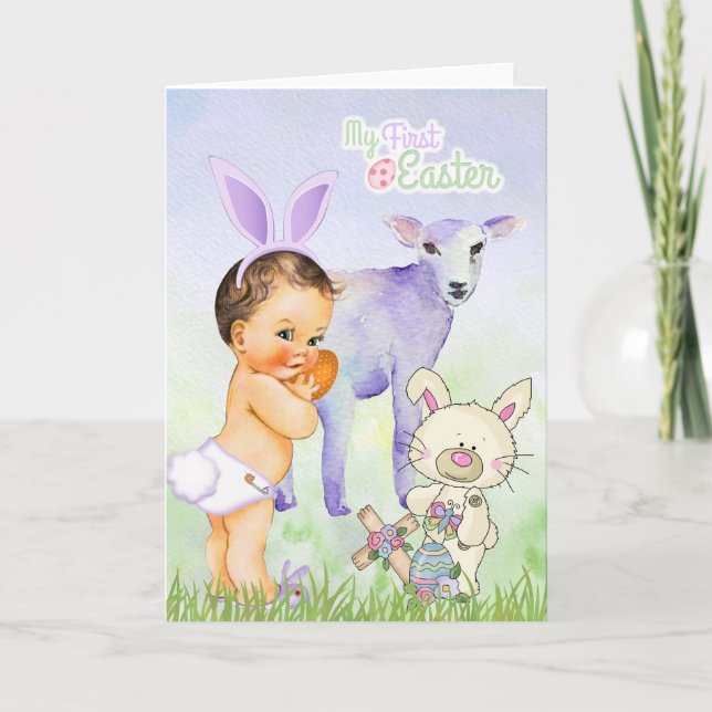Baby Boy's First Easter Card (Front)