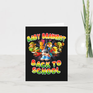 Baby Brainrot Italian Back To School For Design Card