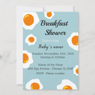 Baby Breakfast Shower Invitation