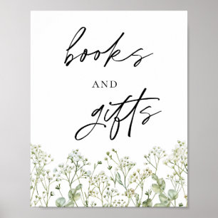 Baby Breath Baby Shower Books and Gifts Sign