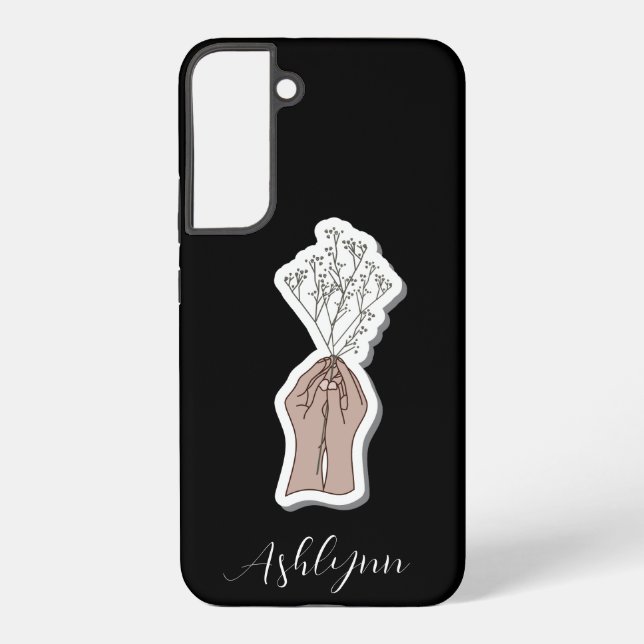 Baby Breath Flowers Samsung Galaxy S22+ Case (Back)