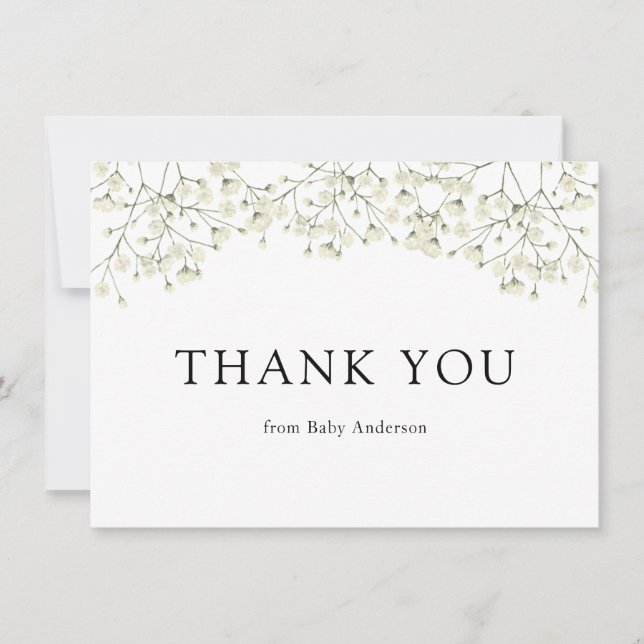 Baby Breath Shower Thank You (Front)