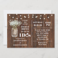 Baby Breath's Food & Brews Before I do Shower