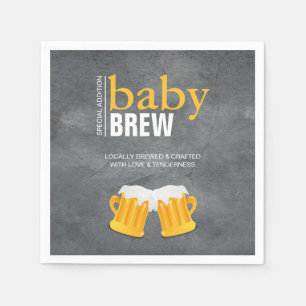 Baby Brew Beer Bottle Baby shower Napkins