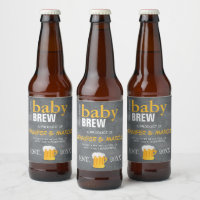 Baby Brew Beer Bottle Sticker labels