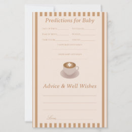 Baby Brewing Baby Shower Advice & Predictions Game
