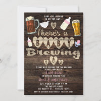 Baby Brewing Beer Party Daddy to Be Couples Shower