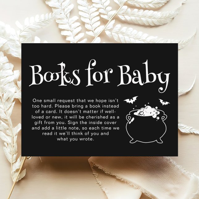 Baby Brewing Halloween Baby Shower Books for Baby Enclosure Card (Creator Uploaded)