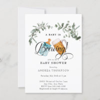 Baby Brewing | Watercolor Baby Shower 