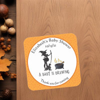 Baby Brewing Witch Shower Thank you Halloween