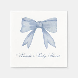 Baby Bridal Shower Bow Cocktail Napkin