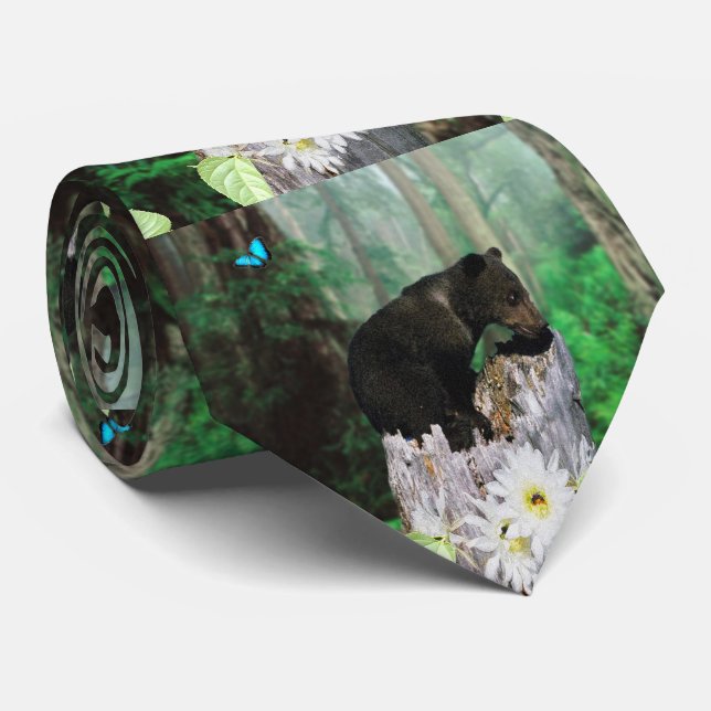 Baby Brown Bear, Neck Tie (Rolled)