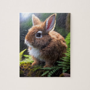 Baby Brown Dwarf Bunny, Jigsaw Puzzle