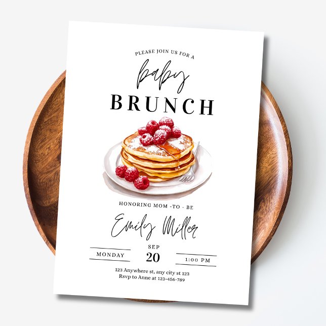 Baby Brunch Baby Shower invite, Breakfast Party Invitation (Creator Uploaded)