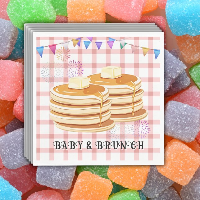 Baby & Brunch Festive Souffle Baby Shower Napkin (Creator Uploaded)