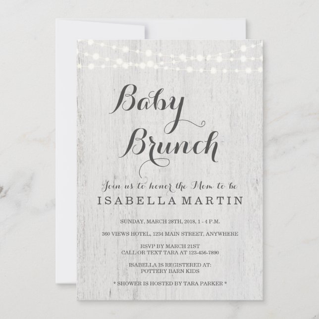 Baby Brunch Invitation (Front)
